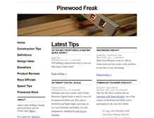 Tablet Screenshot of pinewoodfreak.com